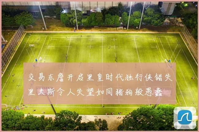 交易东詹开启里皇时代独行侠错失里夫斯令人失望如同猪狗般愚蠢